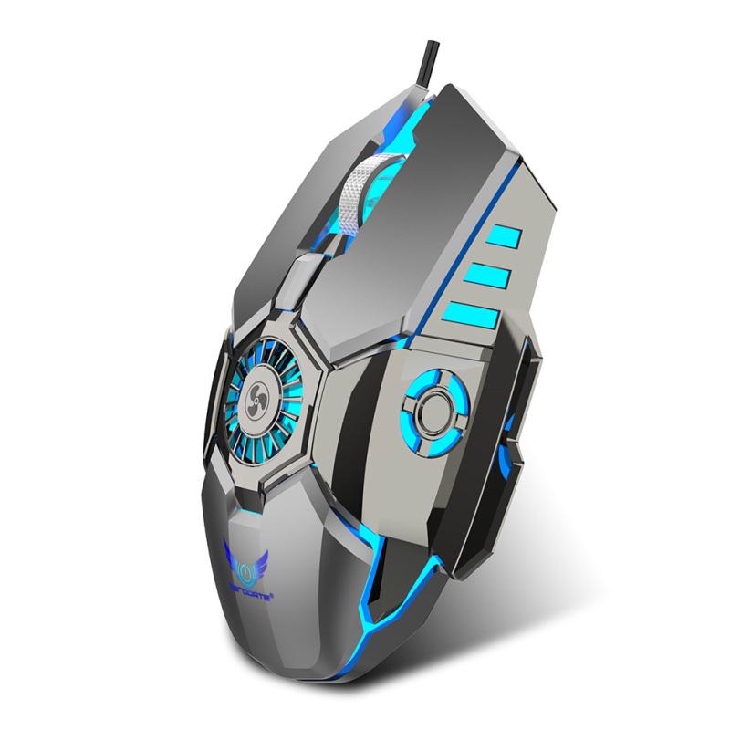 Игровая мышь с вентиляторным охлаждением, программирование макросов, RGB игровая конкурентоспособная компьютерная мышь