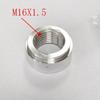 1/4NPT 1/2NPT 3/8NPT 1/8NPT 3/4NPT M16X1.5 M18X1.5 Female Aluminium Weld Nut Fitting Weld Round Bung Fuel System Fittings7