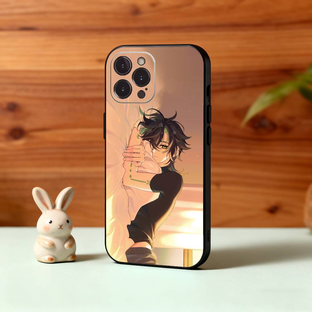 Ginichi - Genshin Impact - Dragon Hunter Phone Case For iPhone17,16,15,14,13,12,Plus,Pro Max, 5G Others Soft Black Cover