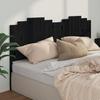 VidaXL Headboard Black 206x4x110 Cm Solid Pine Wood 818494