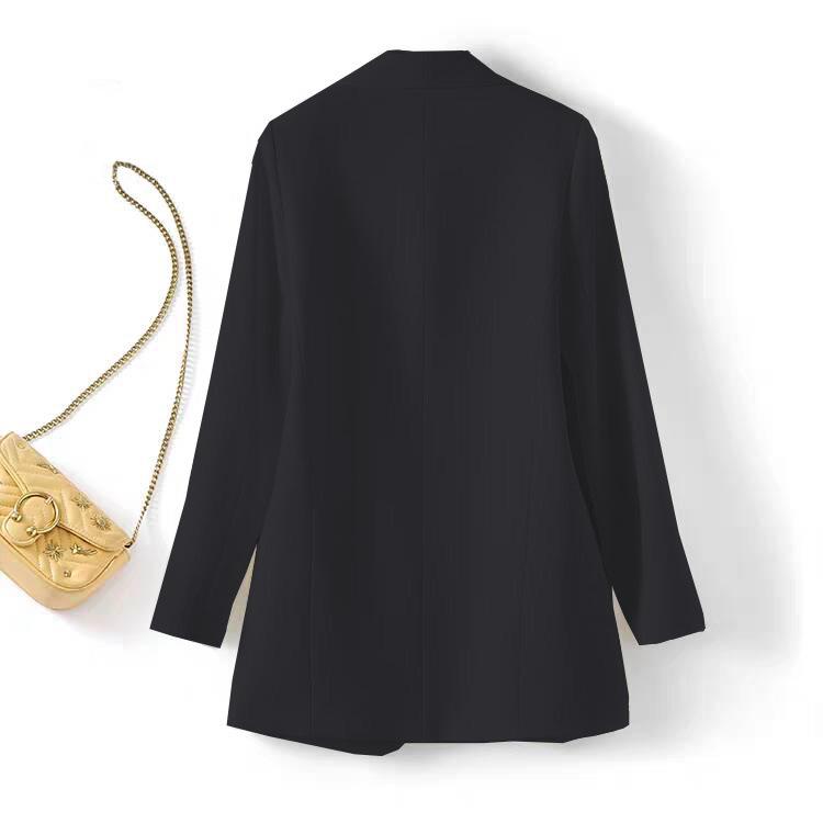 Женский блейзер в корейском стиле 2024: Модный британский повседневный костюмный набор для весны
