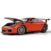 ВЕЛЛИ 1:24 Porsche 911 GT3 RS синий автомобиль из сплава, модель автомобиля, имитация украшения автомобиля, коллекция, подарок, игрушка, литье под давлением, модель, игрушка для мальчика