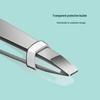 Stainless Steel Eyebrow and Beard Tweezers - Flat & Slant Tip for Precision Hair Removal