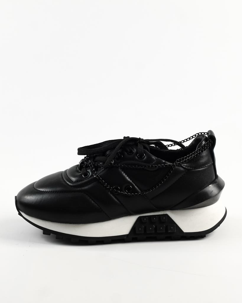 Кроссовки с цепью Tucino 5835 36 Черные кожа