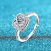 9mm 3ct D Color GRA Moissanite Engagement for Women Colorless Rond Cut Sparkling Solitaire Bridel Set 925 Silver Platinum