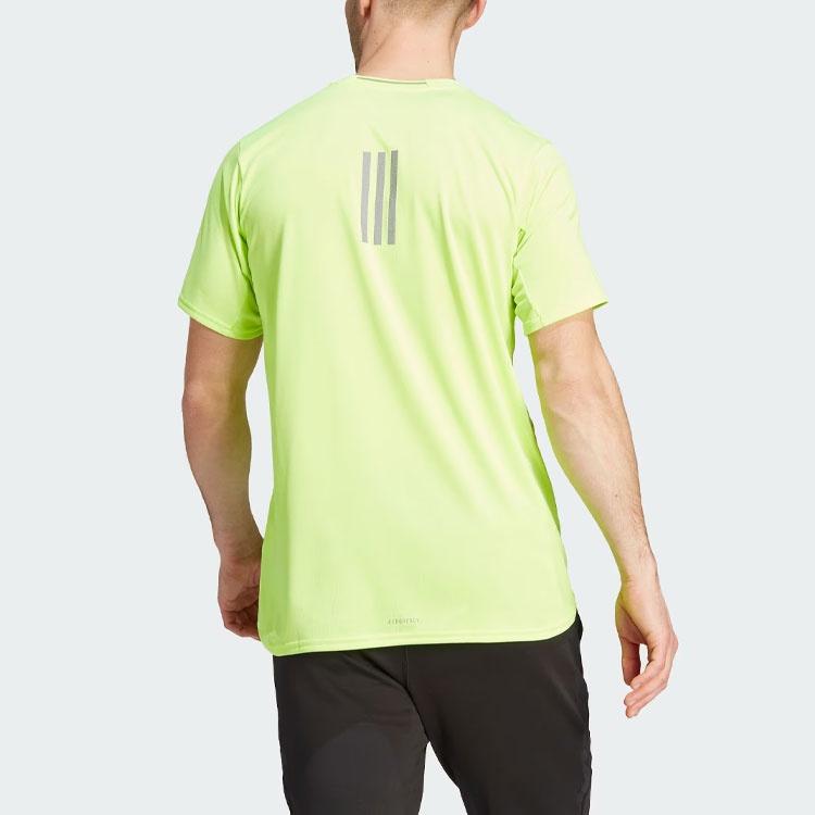 adidas Designed 4 Running T-Shirt 'Green' Men's IJ9379