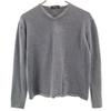 VERSACE CLASSIC V2 Long Sleeve V Neck Sweater M Gray Knit Women Used
