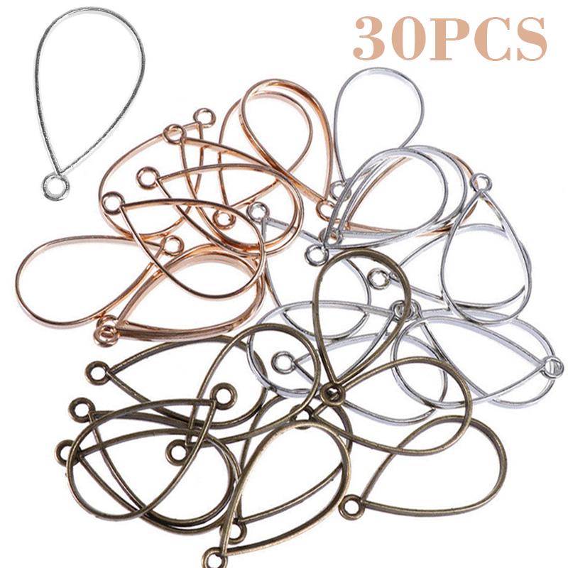 30шт новый открытый ободок кулон пустой Шарм рамка полый кулон DIY изготовление ювелирных изделий