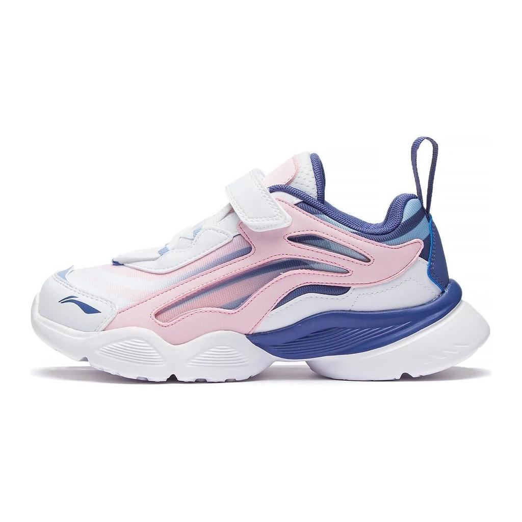 Li Ning Kids Big Aurora Sports Trend повседневная обувь с низким верхом Детская повседневная обувь белого цвета YKCQ274-74
