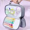 1 шт. большая вместительная сумка для хранения карандашей, многослойный школьный пенал, холст, канцелярские принадлежности, пенал