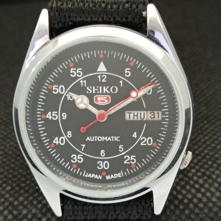 ВОССТАНОВЛЕННЫЕ ВИНТАЖНЫЕ SEIKO 5 АВТОМАТИЧЕСКИЕ 6309A ЯПОНИЯ МУЖСКИЕ ЧАСЫ D/D ЧЕРНЫЕ a318630-9