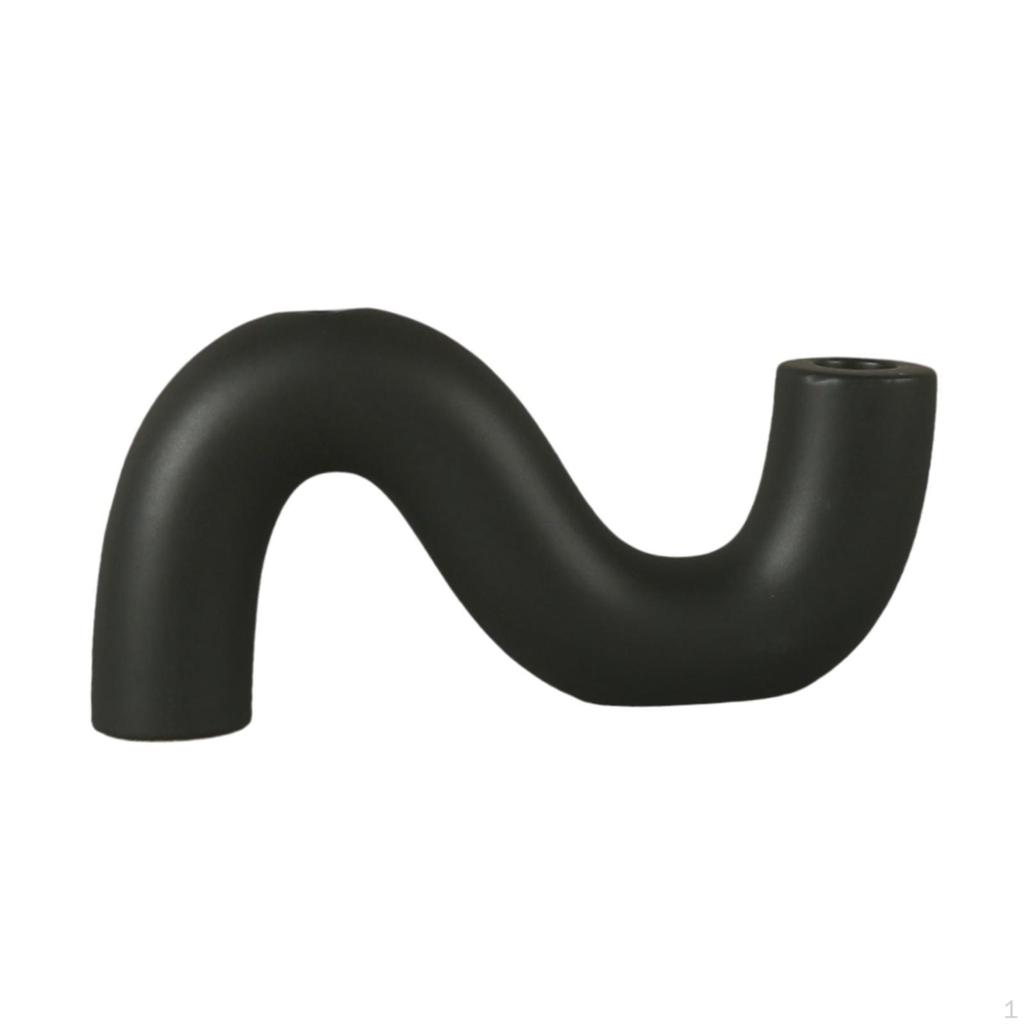 Ceramic Candle Holder for Christmas Pillar Display Home Fireplace Candelabrum