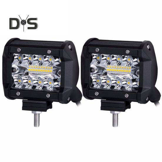 Car Spotlight Flood Beam LED Work Light IP67 Waterproof Super Bright Low Power Consumption Auto Headlight Accessories