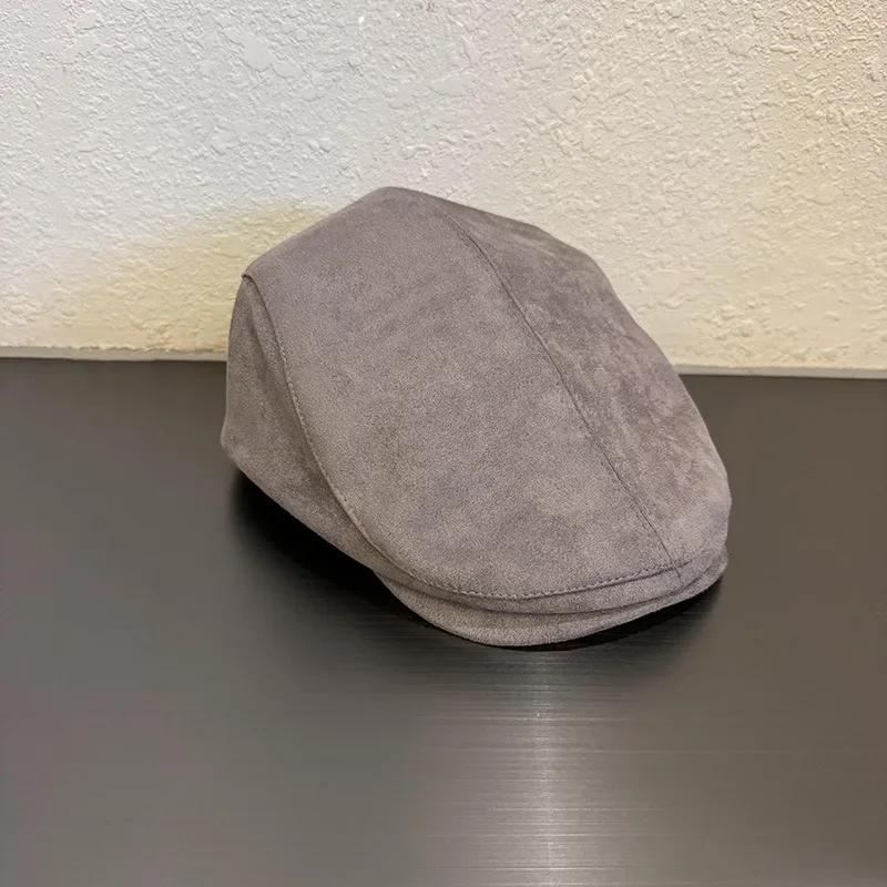 Color Solid Fashion Duckbill Hat With Breathable Suede Fabric For Casual Women
