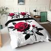 Роза Бабочка Шейн Tk3D Цифровая печать Комплект из трех предметов пододеяльник