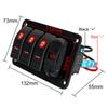 12V-24V Digital Voltmeter Circuit Breaker for Car SUV Marine RV Truck 4.2A Dual USB Slot Charger 3 Gang Switch Panel