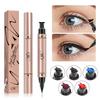 Color Double Head Seal Eyeliner Waterproof Long Lasting Eyeliner Pencil