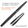 Dashboard Trim Strip for Tesla Model 3 Y Center Console Panel Sticker Cover Carbon Fiber ABS Modely Car Accessories 2017-