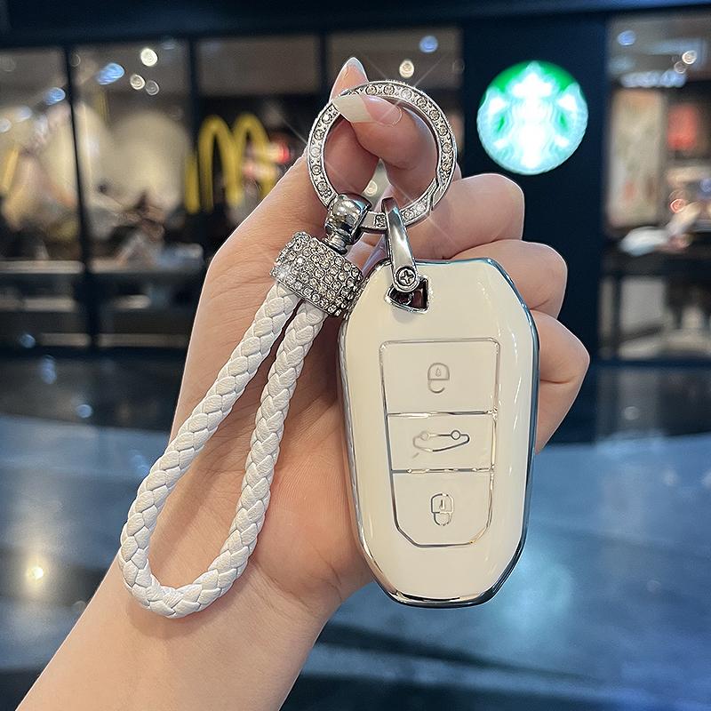 Чехол для автомобильного ключа из ТПУ для Peugeot 207 3008 208 308 307 508 2008 5008 407 301 206 Citroen C1 C2 C3 C4 Grand Picasso C5 Ds 3 5