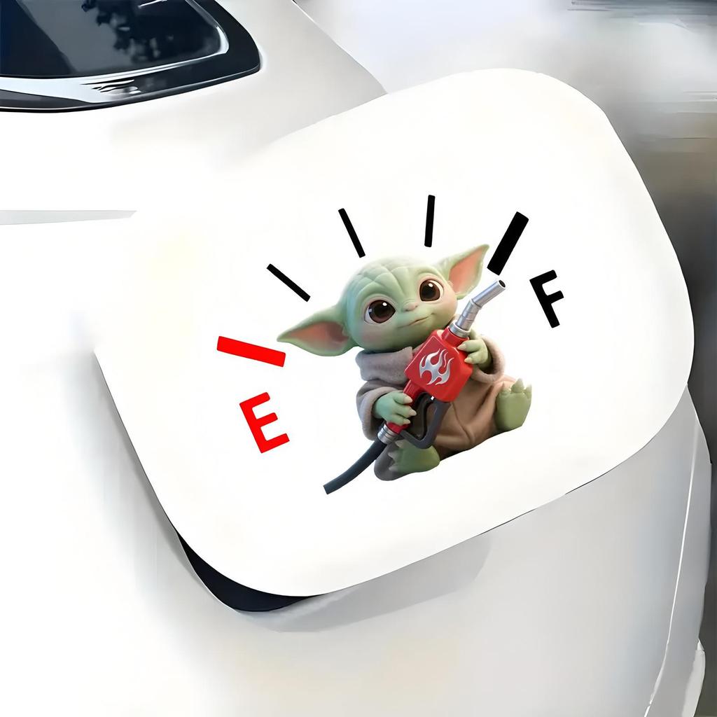 Новая Милая Мультяшная Наклейка на Крышку Бензобака Автомобиля для Декора