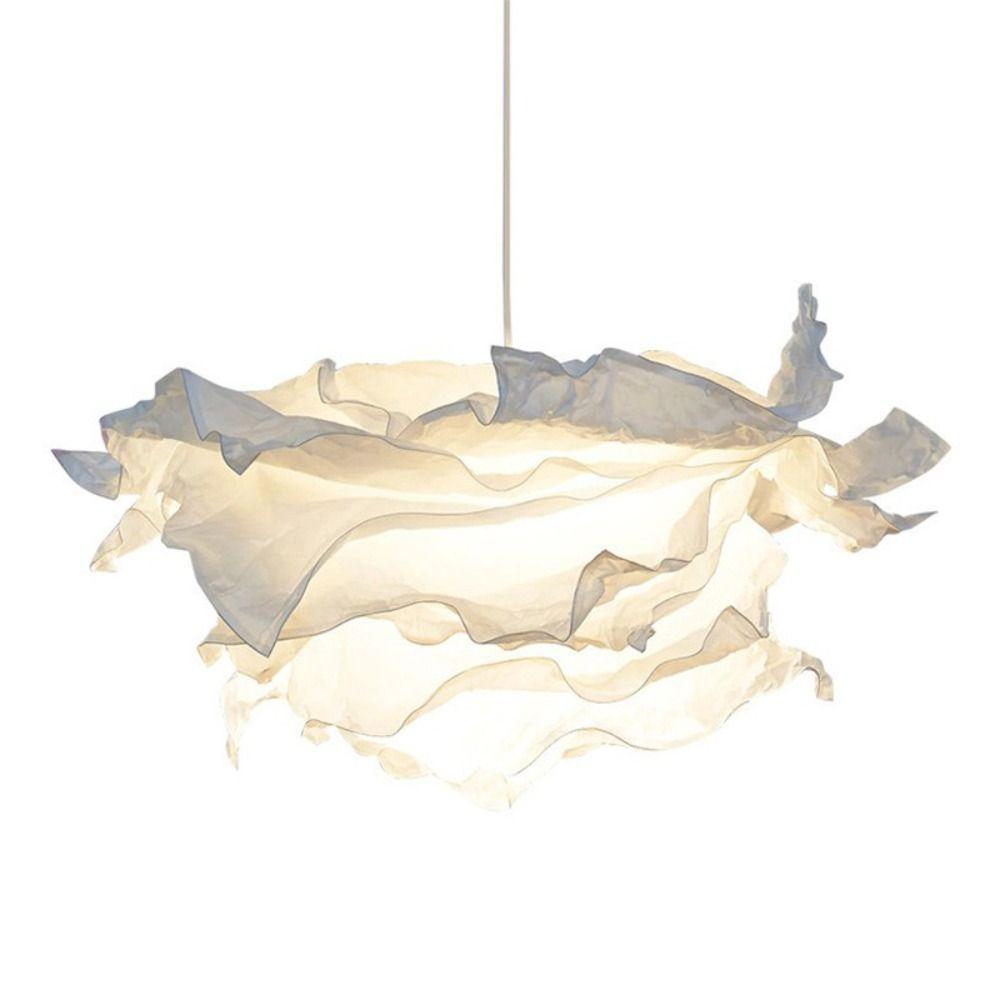 Natural Light Paper Lampshade Paper-based Simple Lampshade Art DIY Cloud Lampshade  Atmosphere