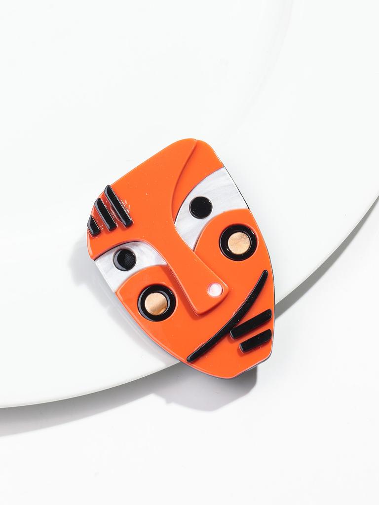 New Colorful Acrylic Abstract Characte Figure Brooch for Women Cartoon Japanese Anime Face Brooches Badge Fashion Jewelry Gift