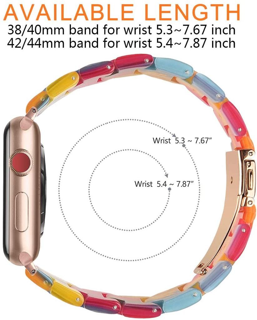 Ремешок из смолы для Apple, ремешок для часов 44 мм, 40 мм, 42 мм, 40 мм, роскошный ремешок для часов Accessoreis, браслет iWatch series 3, 4, 5 se 6, ремешок