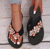 Обувь женские трендовые сандалии летние тапочки для женщин женские шлепанцы с открытым носком цветы бохо сандалии повседневные женские