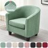 Jacquard Club Tub Sofa Cover Elastic Single Couch Slipcovers with Seat Cushion Covers Armchairs Covers for Living Room Home