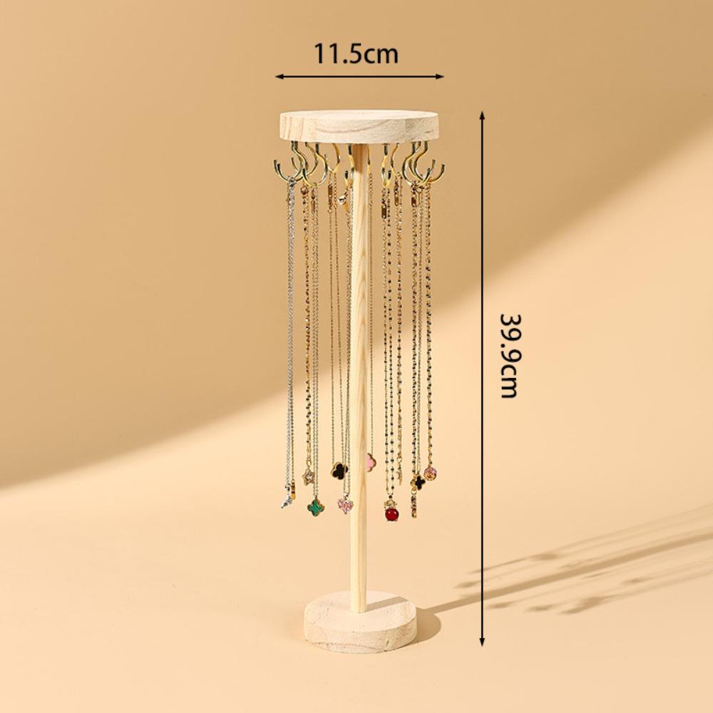Деревянная подставка для украшений, разборная стойка для хранения браслетов, простой органайзер для ожерелий, украшения