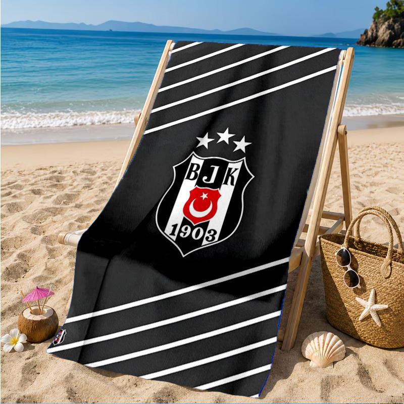 Besiktas Crest Legacy 1903 Beach Towel, Quick-drying, Easy to Care for, Suitable for Both Fitness and Beach Vacations,Sports Essential