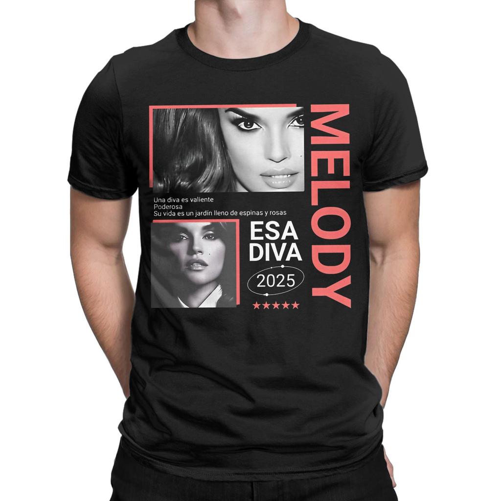 Футболка Melody Esa Diva Spain Евровидение 2025 для мужчин женщин Идея подарка Футболки Хлопковая одежда