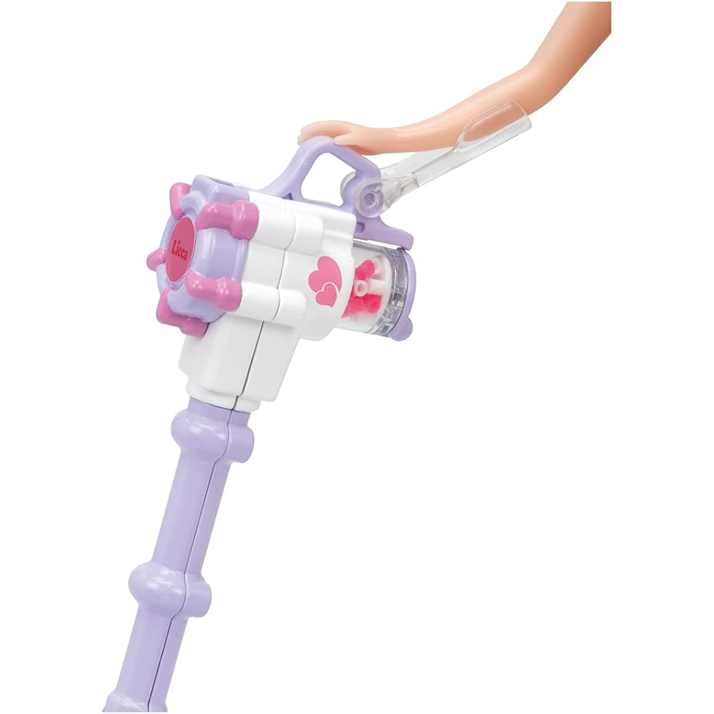 Takara Tomy Licca-chan LG-07 Stick Vacuum Toy Doll Playset for Ages 3 and Up Safe Certified