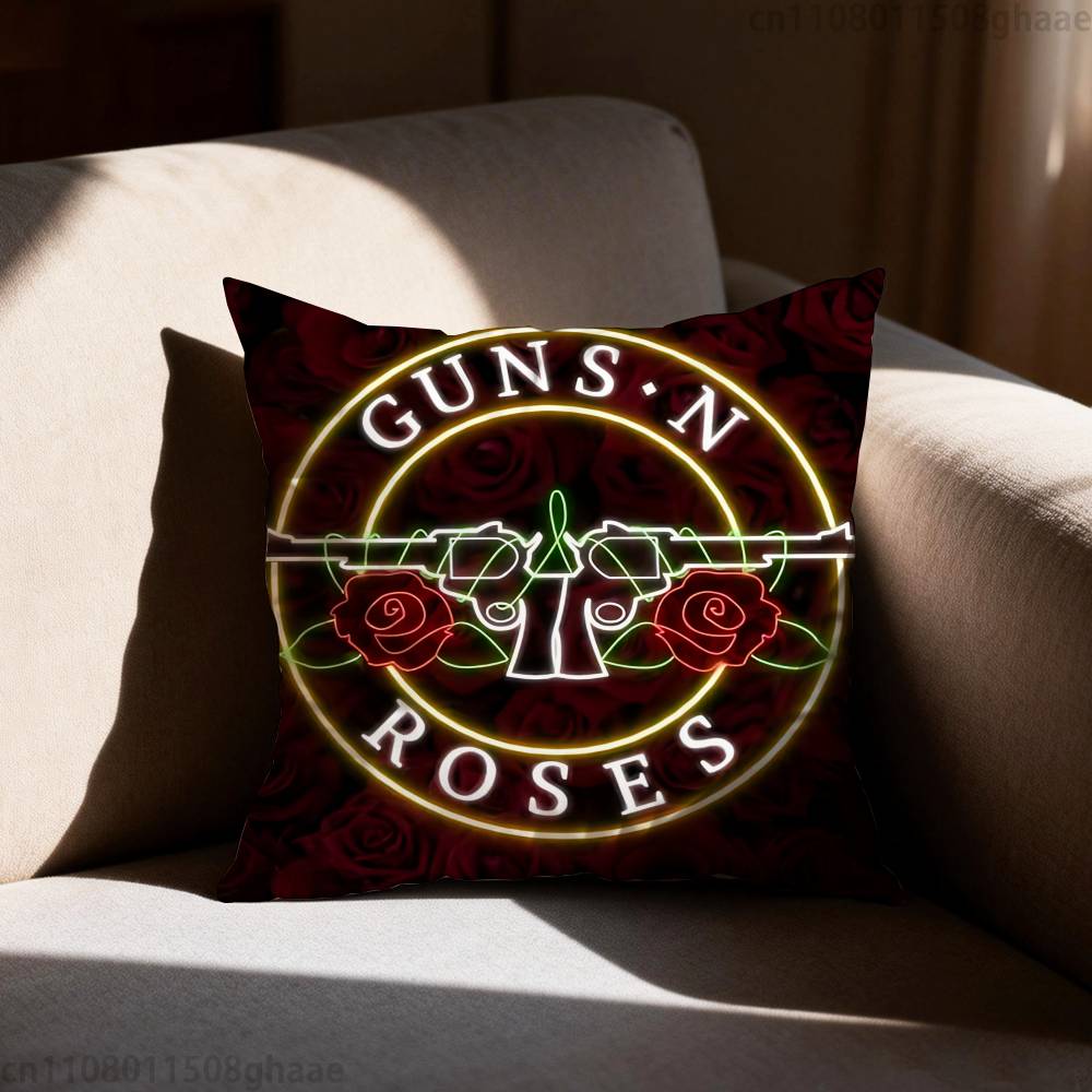 Подушка Наволочка Guns N Roses Наволочка Гостиная Диван Подушка Чехол Подходит Для Дома Спальни Комнаты Декор