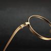 New Pure Titanium Glasses Frame Oval Shape Simple Design Eyeglasses Frames Retro Classic Eye Decoration