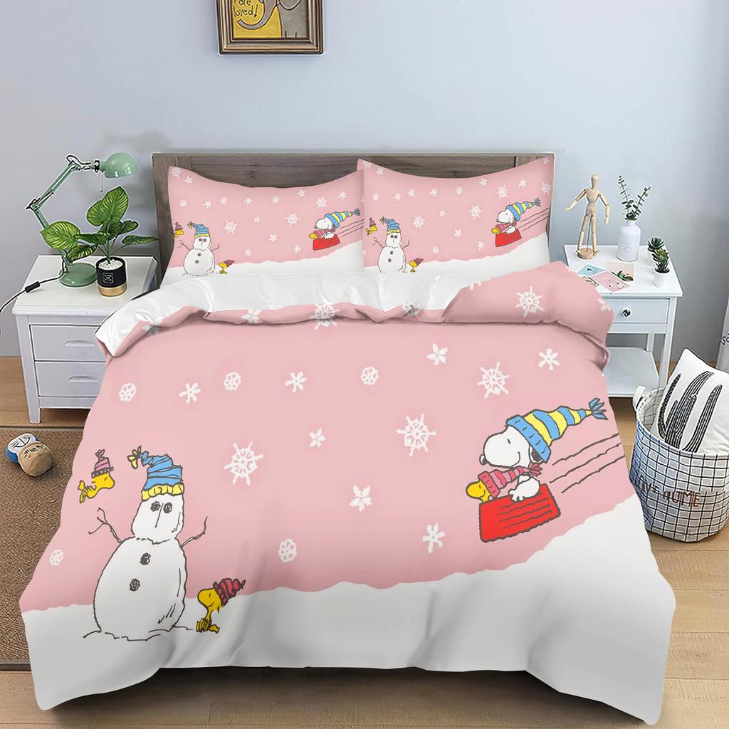 Набор пододеяльников с принтом мультфильмов Comforte, размер Twin, Рождественские подарки, 3 предмета
