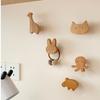 1pcs Wooden Hook Creative Nordic Cute Animal Hook Wall Hanging Coat Hook Home Decoration Solid Wood Hook Kitchen Accessories