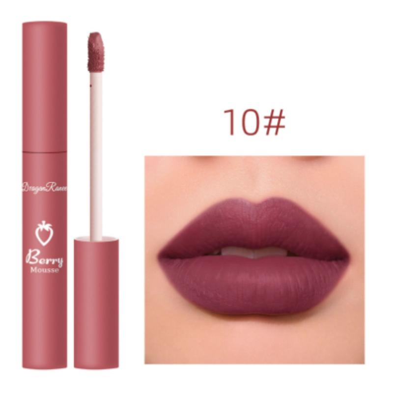 12 цветов пигмент для блеска для губ матовый бархатный макияж Waterpoof долговечная жидкая помада телесного цвета коричневый красный цвет для женщин