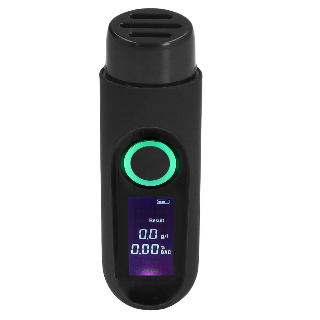 Alcohol Tester LCD 3 Color Display USB Charging Blowing Contactless Testing Alcohol Tester for