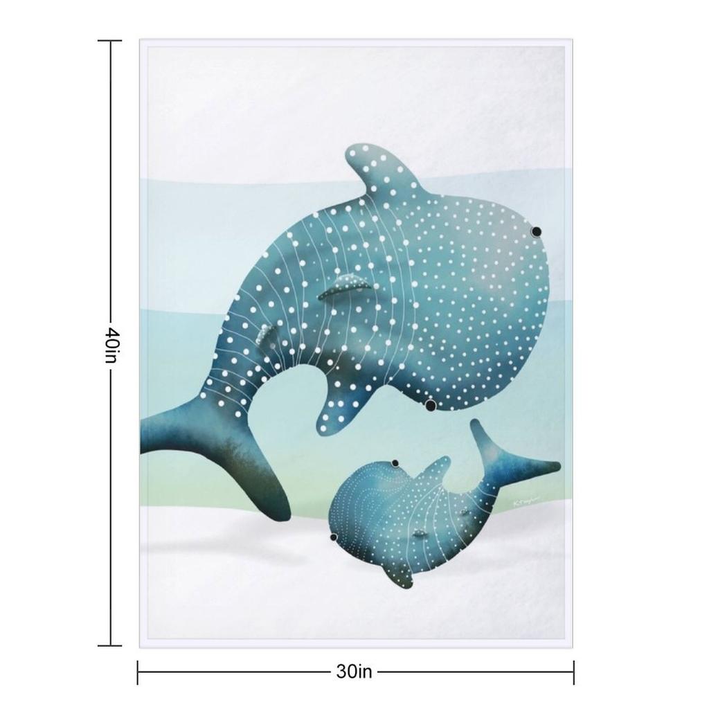 Китовые акулы Плед забавный подарок Тонкие Роскошные St Дизайнерские Пледы