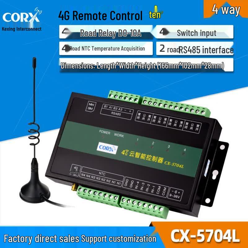 CORX 4G Remote Control Relay Switch with Analog Data Acquisition