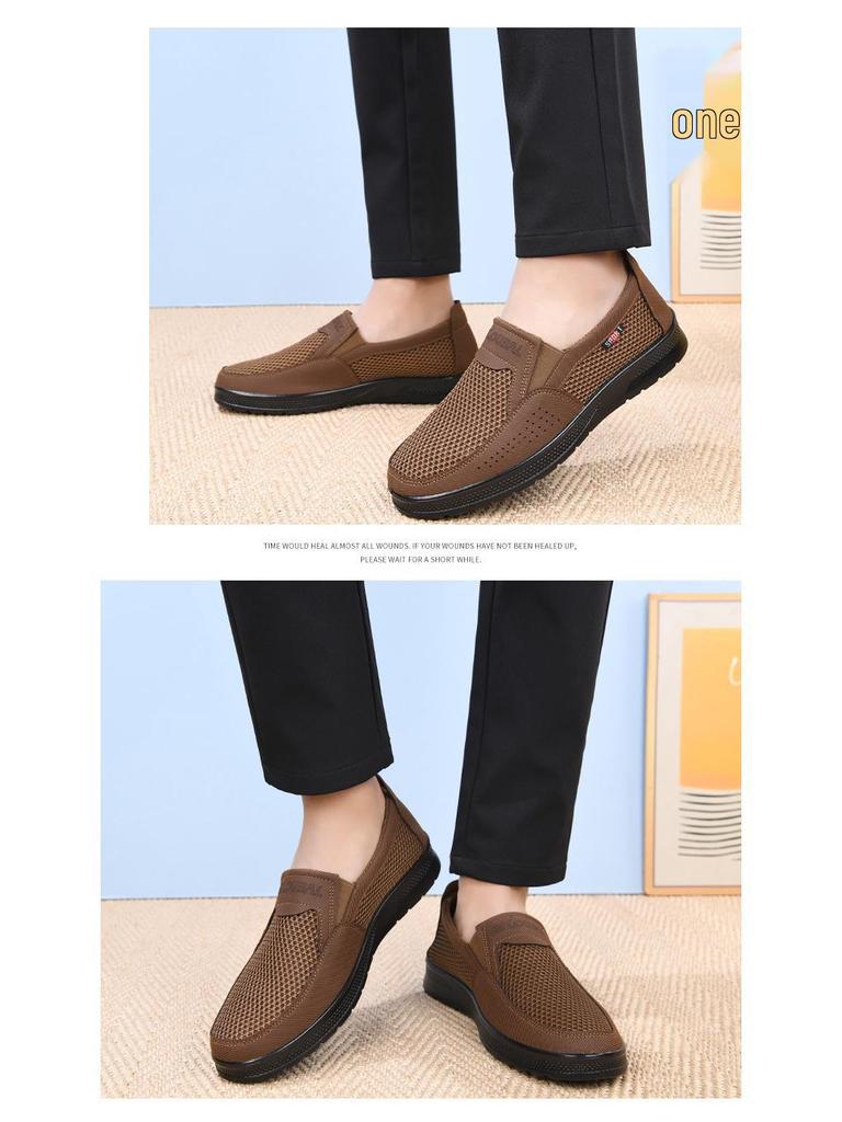 Men's Summer Casual Mesh Slip-On Shoes - Breathable, Soft Sole, Comfortable for All-Day Wear