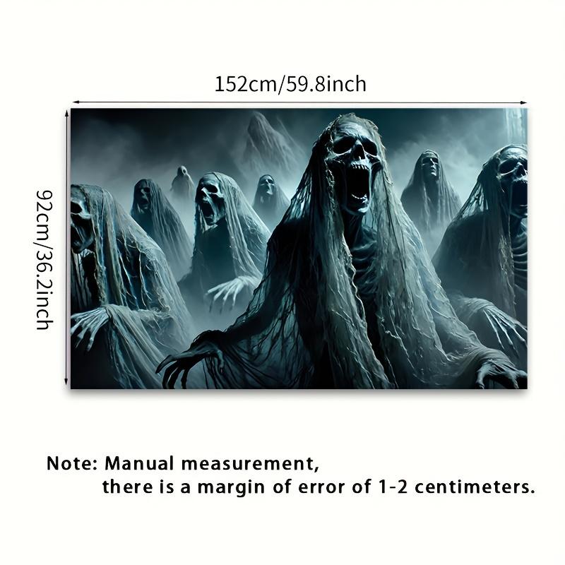 The Ghost in the Dark - Vibrant polyester backdrop fabric, suitable for partieszyc