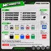 MCHMFG  Team Graphics Decal Stickers For YAMAHA WRF450 2016 2017 2018 YZF450X 2015 2016 2017 2018 Number Name