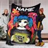 Personalized Custom Name Blanket - Sally Face Print Design,Blanket for Sofa,Bed,Travel,Camping - Soft and Warm, Great Gift
