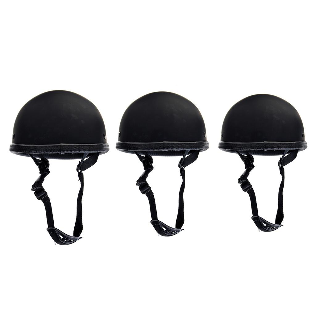 S-2XL DOT Мотоциклетный шлем в немецком стиле с половиной лица для мотокросса Велосипед Матовый черный