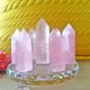 Exquisite Natural Rock Rose Quartz Crystal Point Healing Stone Obelisk Wand For Spiritual Growth