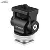 Andoer 360 Degrees  Rotatable Camera Monitor Cold Shoe Mount Adapter Head with 1/4-inch Interface Allen