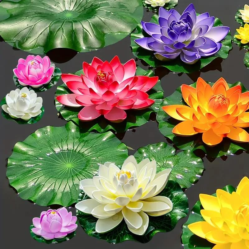 1pcs-7.09inch Vibrant Foam For Lotus - Realistic Floating Water Lilies For Ponds, Fountains & Garden Decor