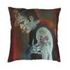 Flirtationship Bride Of Frankenstein Cushion Cover Horror Film Floor Pillow Case For Sofa Fashion Pillowcase Home Decor